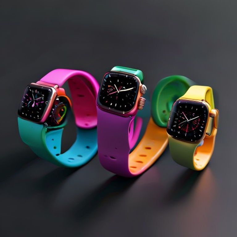 Pack 5 Bracelets Apple Watch Silicone
