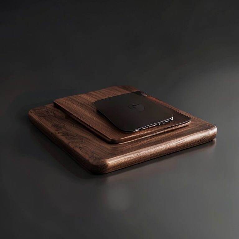 Desktop Pad Charge Bois 3-en-1 Premium