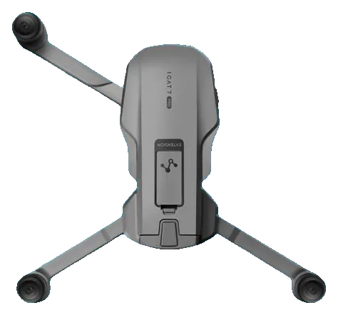 Folding GPS camera drone