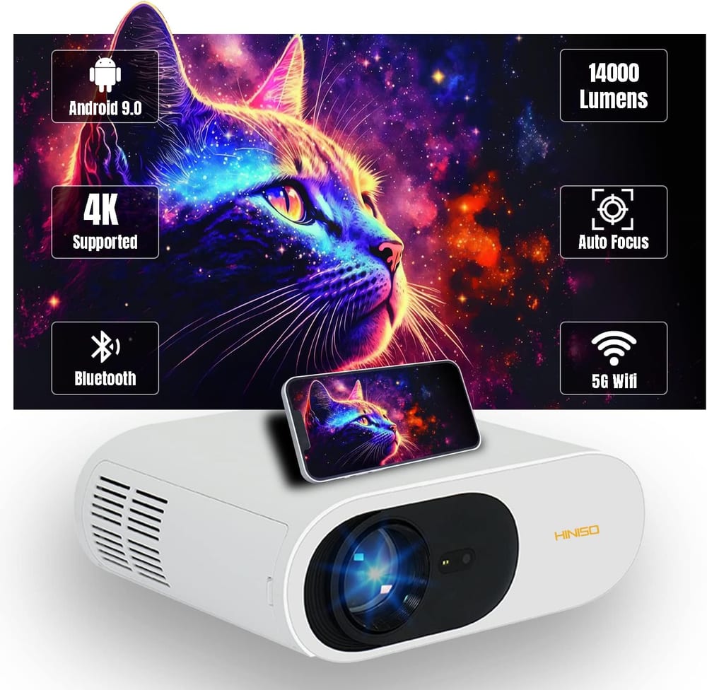 Mini Proyector 4K Android Autofoco